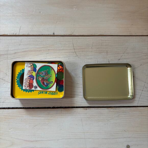 Tin Box NWT Tiddly Winks Game - Picture 3 of 4